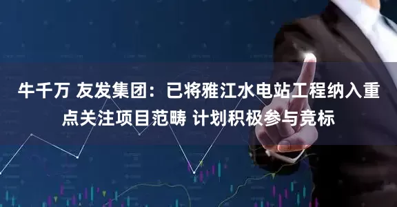 牛千万 友发集团：已将雅江水电站工程纳入重点关注项目范畴 计划积极参与竞标