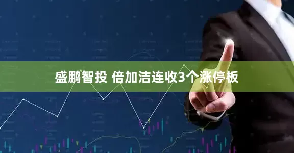 盛鹏智投 倍加洁连收3个涨停板