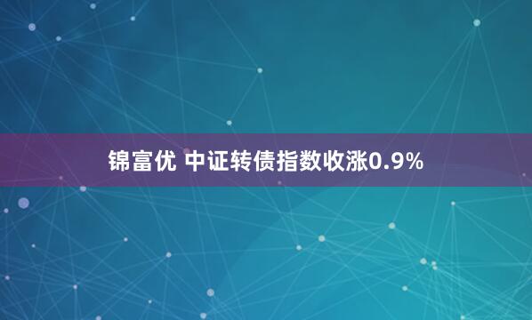 锦富优 中证转债指数收涨0.9%
