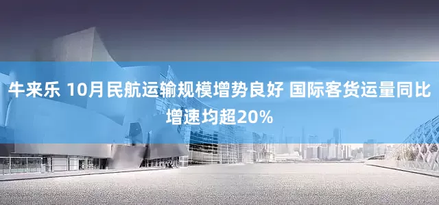 牛来乐 10月民航运输规模增势良好 国际客货运量同比增速均超20%